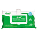 Clinell Universal Wipes Clip Pack - Pkt 50