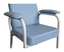 Low Back Day Chair- PVC Blue
