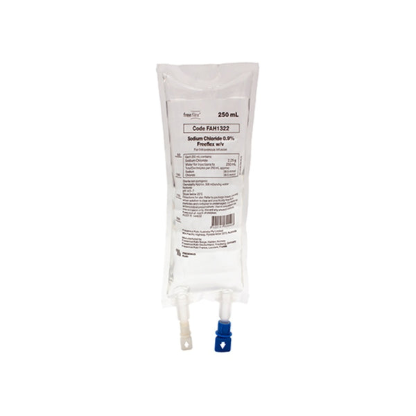 Sodium Chloride Saline IV Bag 250ml