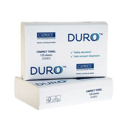 Duro Compact Interleaved Towel 25x20cm - Ctn 20x120pcs