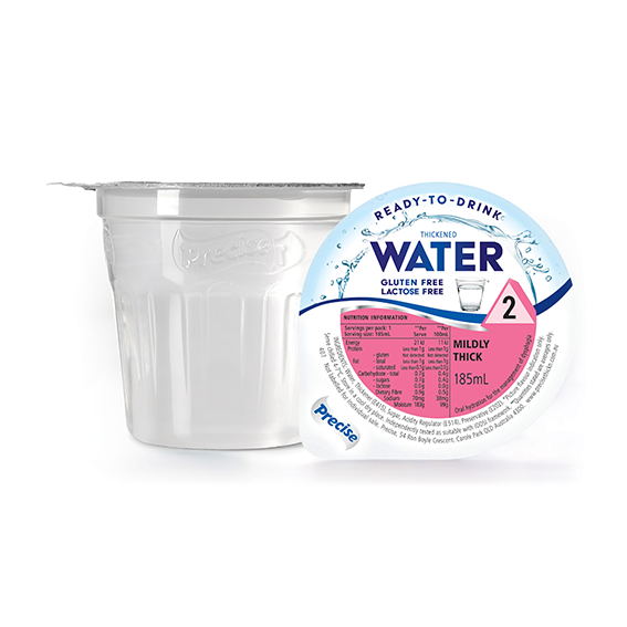 Precise Water Mildly Thick/Level 2 185ml Dysphagia RTD - Ctn 24