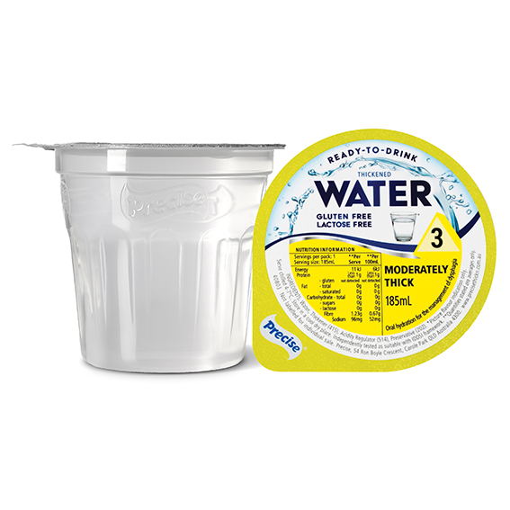 Precise Water Moderately Thick/Level 3 185ml Dysphagia RTD - Ctn 12