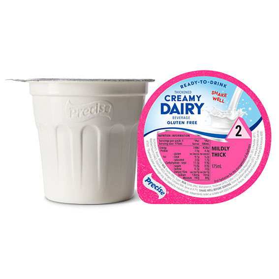 Precise Creamy Dairy Mildly Thick/Level 2 175ml Dysphagia RTD - Ctn 24