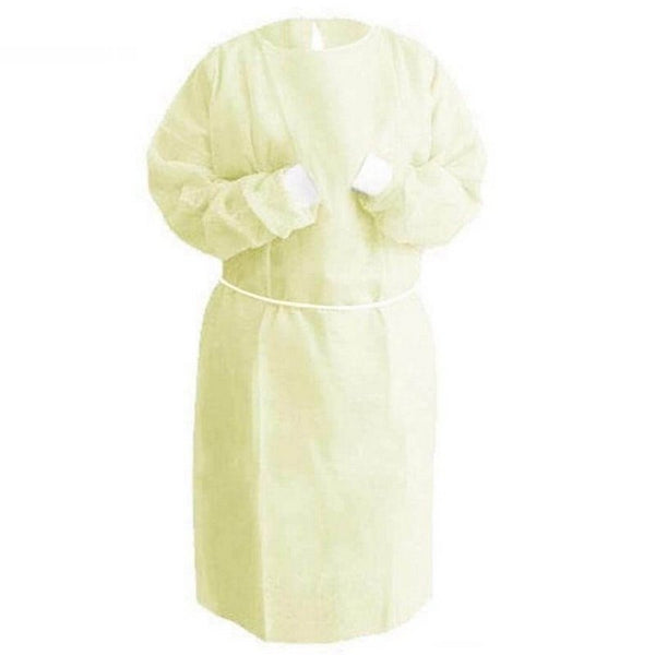 Medico L2 Yellow Isolation Gown Knit Cuff - Ctn 100