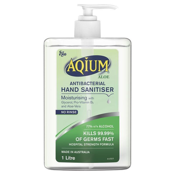 Aqium Hand Sanitiser (Aloe) 1L