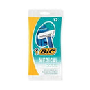 Bic Medical Single Blade Safety Razor - Pkt 12