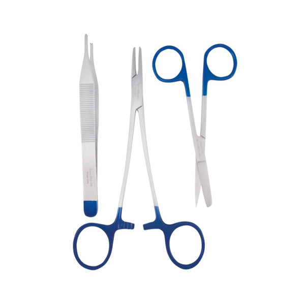Sayco Suture Pack /w Sh/Bl Scissor Sterile Disposable - Box 10