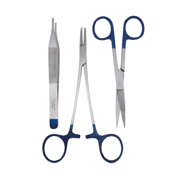 Sayco Suture Pack /w Sh/Sh Scissor Sterile Disposable - Box 10