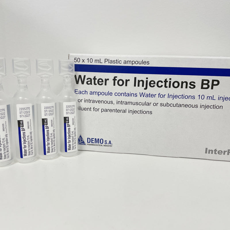Water for Injection 10ml Amp - Box 50