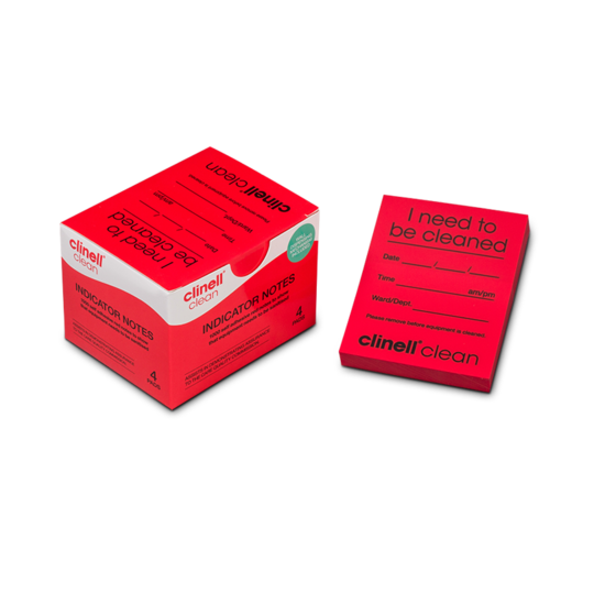 Clinell Clean Indicator Note Red 250 Notes - Pkt 4