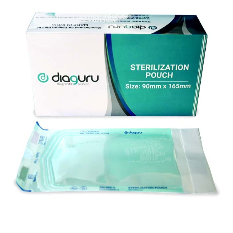 DiaGuru Self Seal Pouch 90x165mm - Box 200