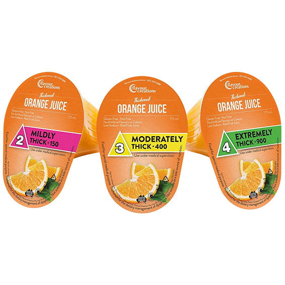 Flavour Creations Orange Juice 400 / 3 Moderately Thick 175ml Dysphagia RTD - Ctn 24