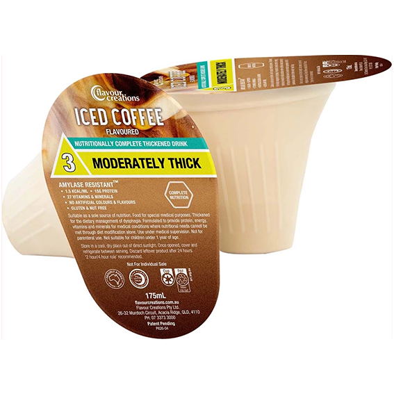 Flavour Creations Nutritionally Complete Iced Coffee 400 / 3 Moderately Thick 175ml Dysphagia RTD - Ctn 24