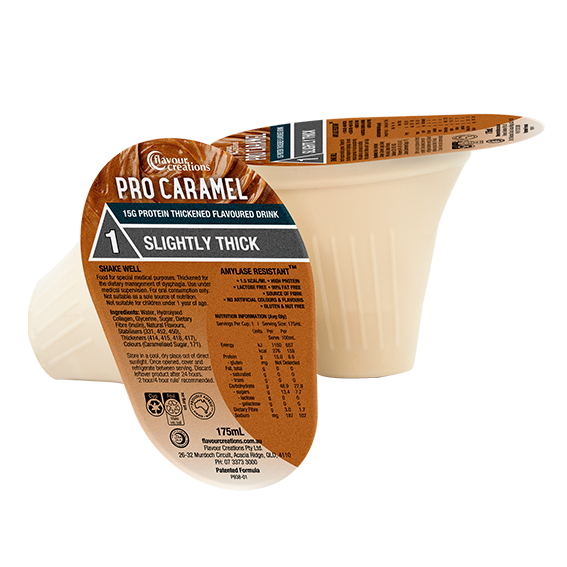 Flavour Creations Pro Caramel 1 Slightly Thick 175ml Dysphagia RTD - Ctn 24