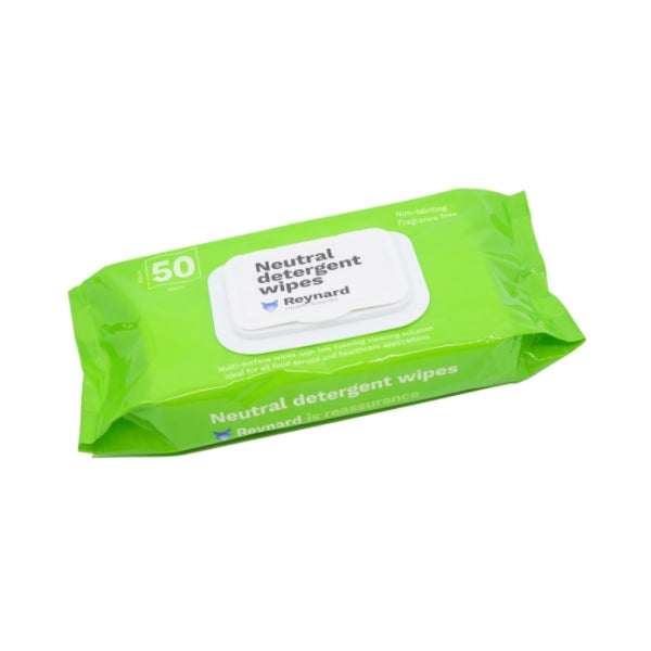 Reynard Neutral Detergent Wipes 50 soft pack
