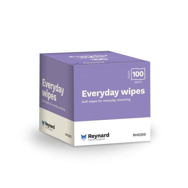 Reynard Everyday Soft Patient Dry Wipes 33x29cm Box Pack - Box 100