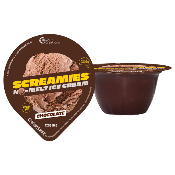 Flavour Creations SCREAMIES No Melt Ice Cream Chocolate 120g - Pkt 12