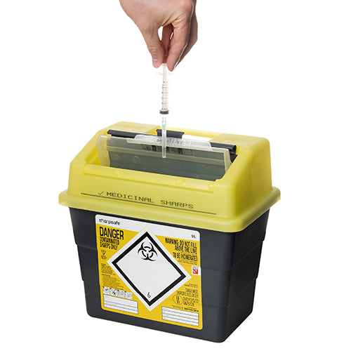 Sharpsafe 9L Sustainable Sharps Container with Protective Access