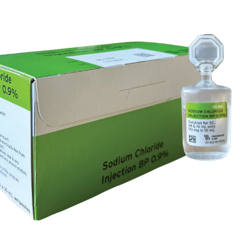 Sodium Chloride 0.9% for Injection 10ml Amp - Box 20