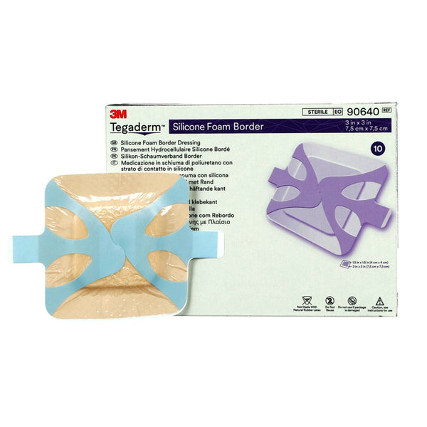 [EXP:6/09/2025] Tegaderm Silicon Foam Border 7.5x7.5cm - Box 10
