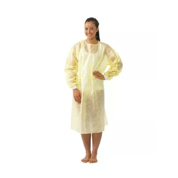 SureSafe L2 Isolation Gown N/S Yellow Knit Cuff - Ctn 50