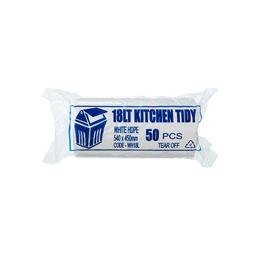 Garbage Bag 18L White Roll Pack - Ctn 1000