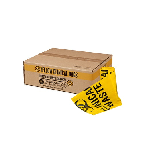 Clinical Waste Bag Roll Pack 54L - Ctn 200