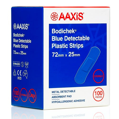 Bodichek Blue Detectable Band-Aid 7.2x2cm - Box 100