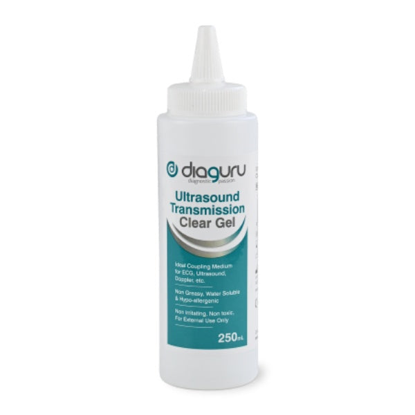 Diaguru Ultrasound Transmission Gel Clear 250ml - Each