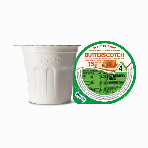 Precise HEHP Butterscotch Extremely Thick/Level 4 175ml Dysphagia RTD - Ctn 12