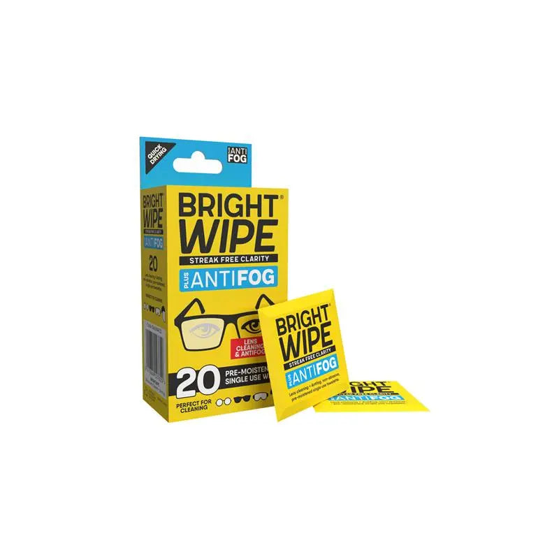 BrightWipe Lens Cleaning Antifog Wipes - Box 20