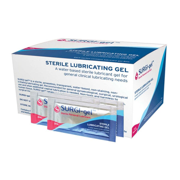 Surgi-Gel Lubricating Gel Sterile 3ml - Box 144 (Carbomer Free)
