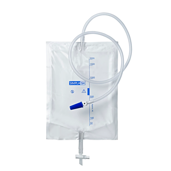 Simpla S4 Urine Drainage Bag with Tap and Sample Port Sterile 100cm / 2000ml - Box 10