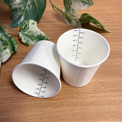 Disp Paper Medicine Cup 60ML w/ Measurement - Ctn 2000