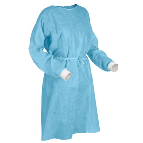 Isolation gown w knitted cuff  Size XLarge