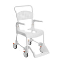 Etac Clean Mobile Shower Commode, 49cm White