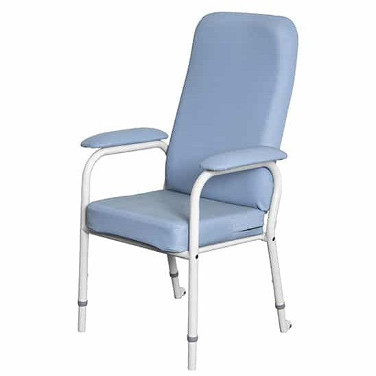 Ergonomic Backrest Day Chair-PVC Blue