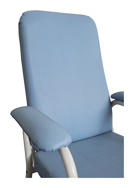 Ergonomic Backrest Day Chair-PVC Blue