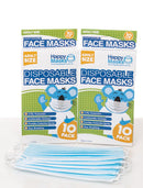 Happy Masks  Disp Face Mask Adult - Pkt 10