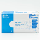 Medico Blue Nitrile Exam Gloves Small - Box 100