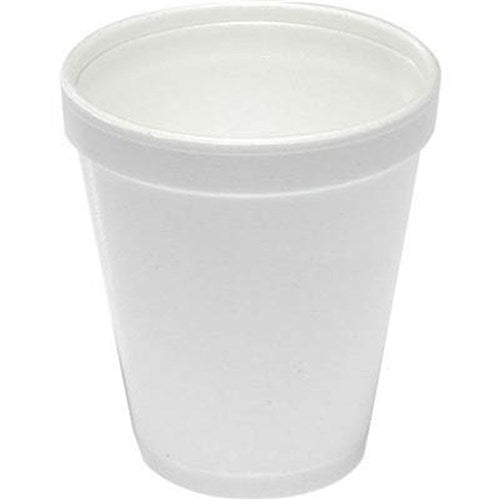 Foam Cup White 237ml - Pkt 25